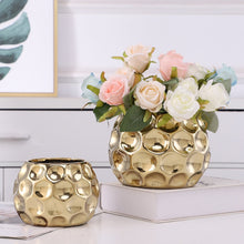 Load image into Gallery viewer, Golden Ceramic Pot - 12.5  cm
