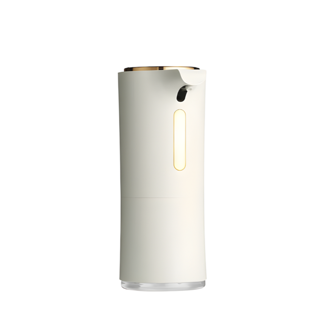 Minimal Automatic Foam Soap Dispenser - White & Gold