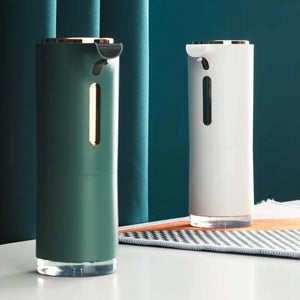 Minimal Automatic Foam Soap Dispenser - White & Gold