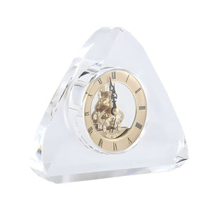 Crystal Antique Table Clock - Triangle