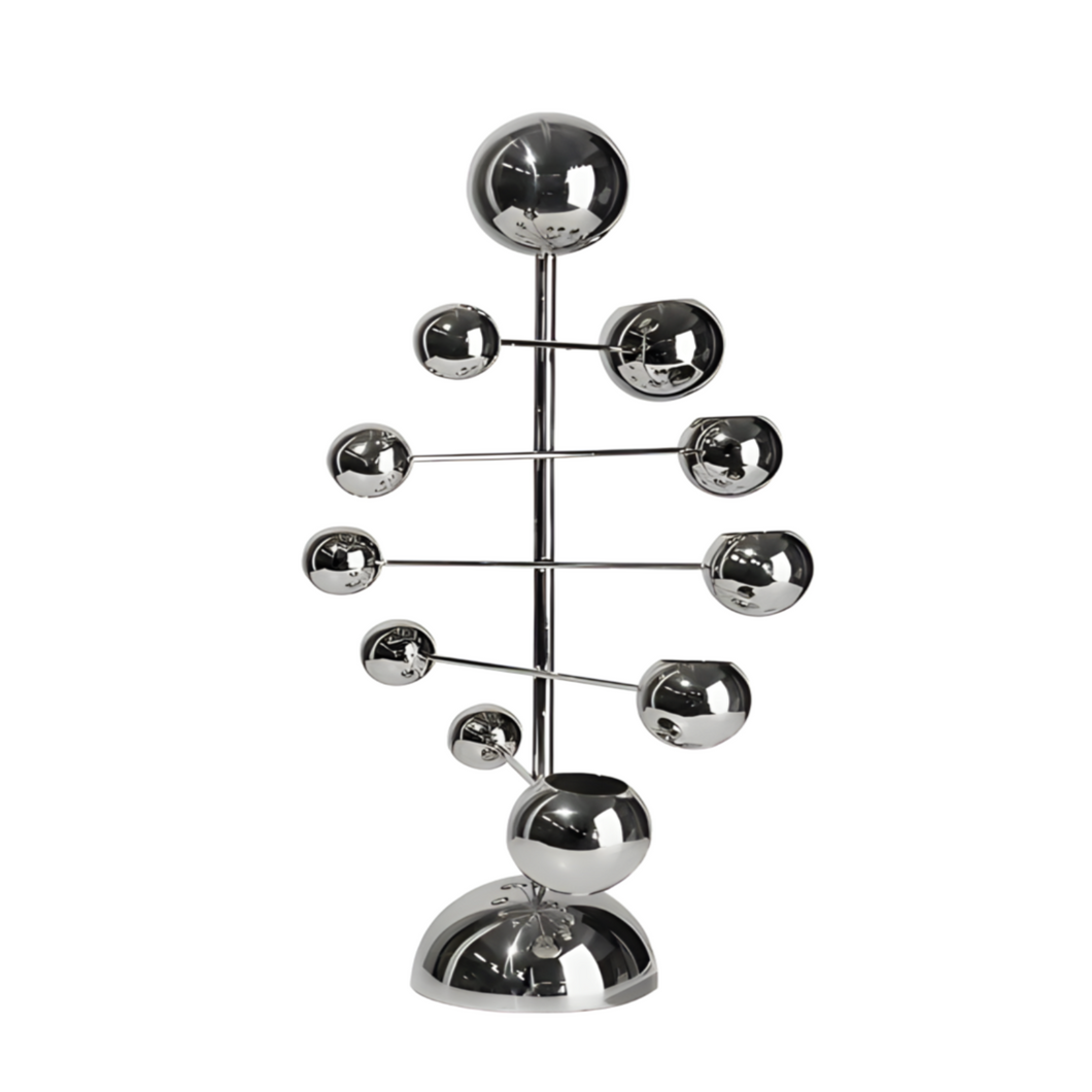Spiral Candle Holder - Silver