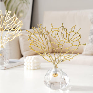 Coral Ornament - Gold, 25 cm
