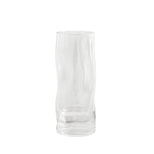 Load image into Gallery viewer, Asymmetric Glass Flower Vase - Clear , 29 cm
