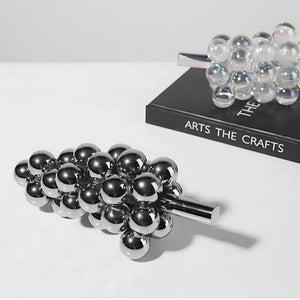 Crystal Grapes Ornament - Silver