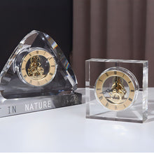 Load image into Gallery viewer, Crystal Antique Table Clock - Square
