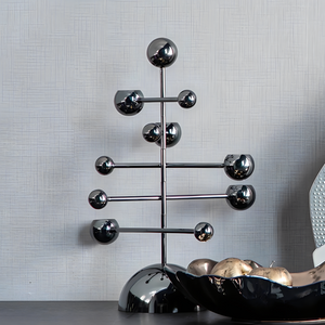 Spiral Candle Holder - Black