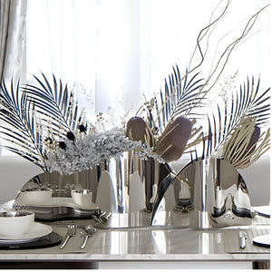 Avant-garde Flower Vase - Silver, silver 52cm