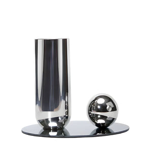 Classic Silver Vase Set