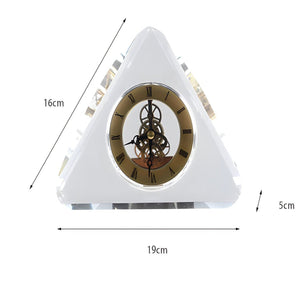 Crystal Antique Table Clock - Triangle