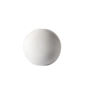 Screw thread Vase - White, 11.5 cm