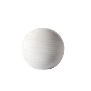 Screw thread Vase - White, 18 cm
