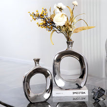 Load image into Gallery viewer, Classic Hollow Vase - Silver, 33cm
