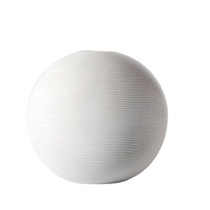 Screw thread Vase - White, 23.5 cm