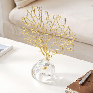 Coral Ornament - Gold, 29.5 cm
