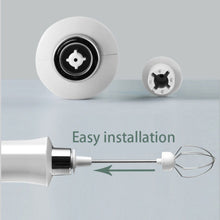 Load image into Gallery viewer, 3 In 1 Rechargeable Electric Milk Frother - White
