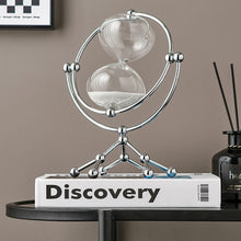 Load image into Gallery viewer, Molecule Inspired Sand Timer - Silver
