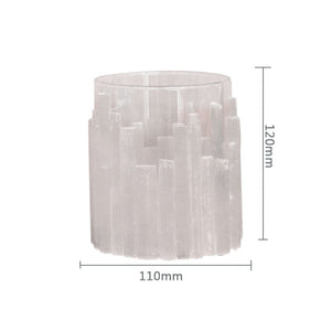 Crystal Glass Candle Holder - 12 cm