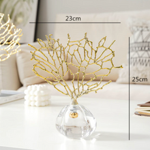 Load image into Gallery viewer, Coral Ornament - Gold, 25 cm
