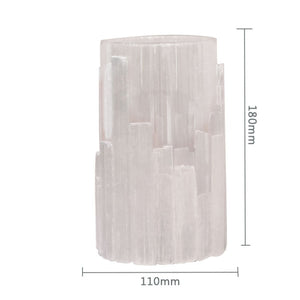 Crystal Glass Candle Holder - 18 cm