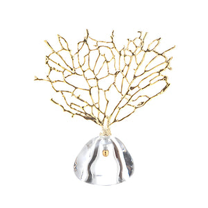 Coral Ornament - Gold, 25 cm