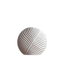 Load image into Gallery viewer, Leaf Ceramic Vase - White, 19.5 cm
