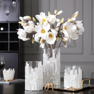 Mosaic Crystal Chip Vase - 28 cm