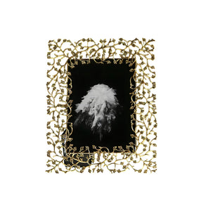 Gold Leaf Photo Frame - 24 cm