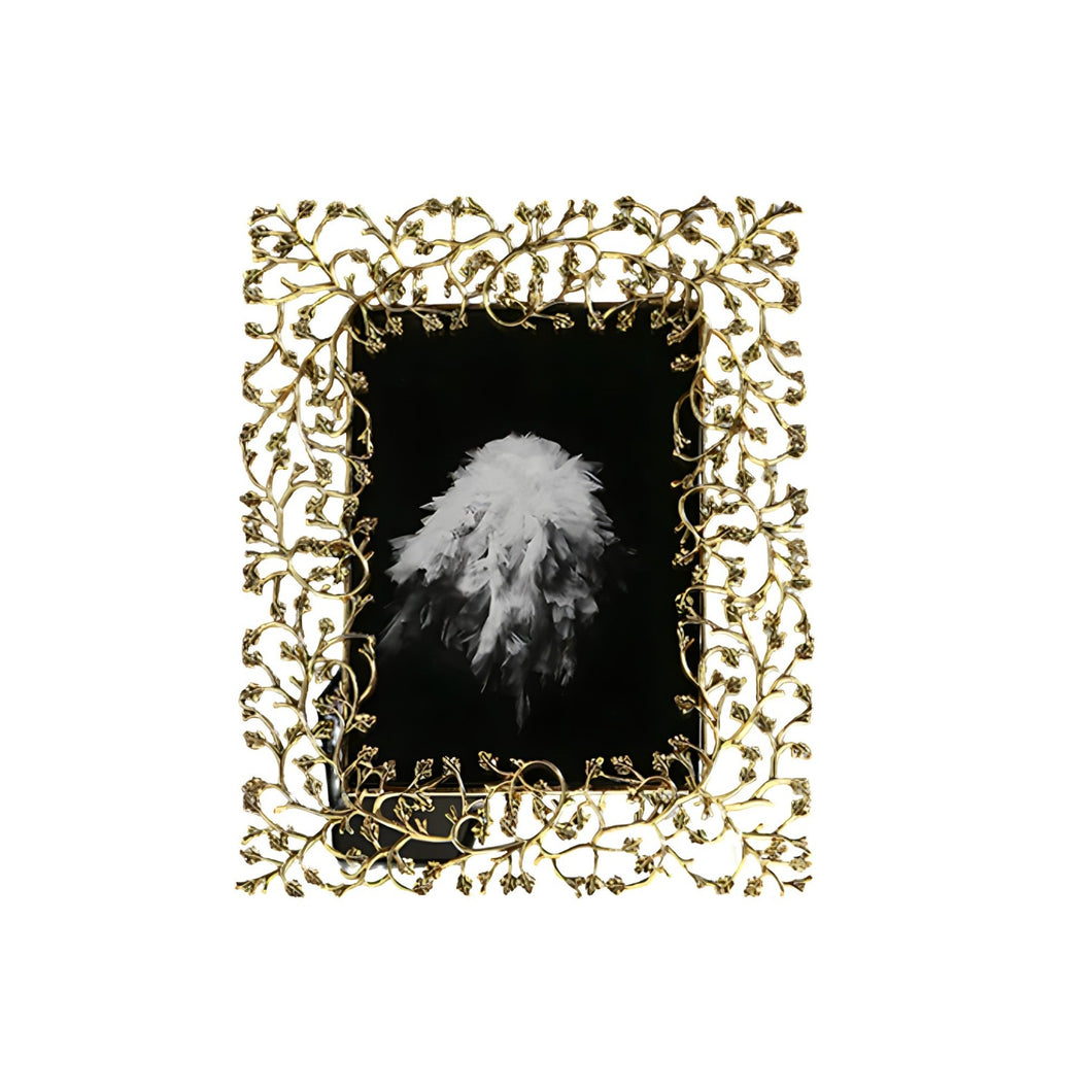 Gold Leaf Photo Frame - 24 cm
