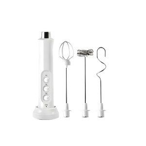 3 In 1 Rechargeable Electric Milk Frother - White