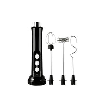 Load image into Gallery viewer, 3 In 1 Rechargeable Electric Milk Frother - Black

