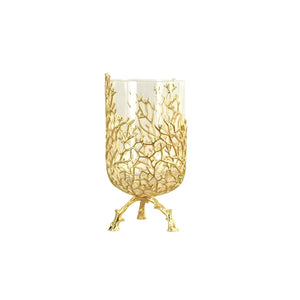 Gold Coral Vase - 24 cm