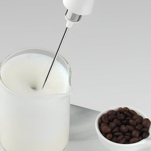 3 In 1 Rechargeable Electric Milk Frother - White